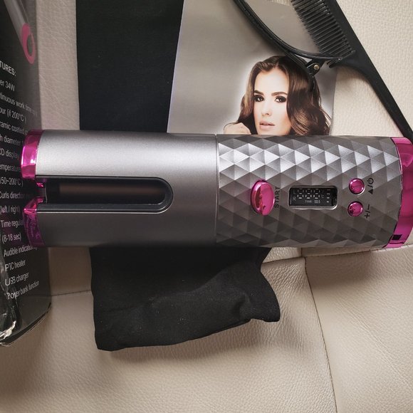Wireless Automatic Hair Curler (with Power Bank) - NEW - Picture 2 of 6